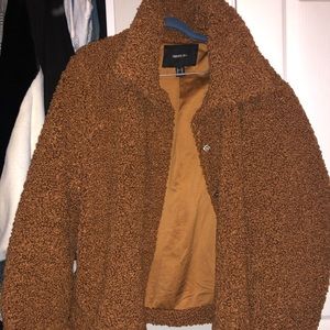 FOREVER 21 Plus Size Teddy Coat 3XL